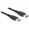 Delock Kabel USB 3.0 Typ-A samec > USB 3.0 Typ-A samec 0,5 m černý