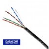 DATACOM OUTDOOR UTP drát CAT5E PE, venkovní, Fca 100m černý