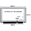 LCD PANEL 15,6'' FHD 1920x1080 40PIN MATNÝ / ÚCHYTY NAHOŘE A DOLE