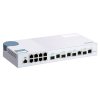 QNAP řízený switch QSW-M408-4C (12 portů: 8x Gigabit port + 4x 10G SFP+ / 10GbE kombo porty)