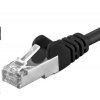 PREMIUMCORD Patch kabel CAT6a S-FTP, RJ45-RJ45, AWG 26/7 7m černá