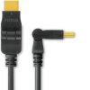 KABEL propojovací HDMI M - HDMI M - rotační, 5m, dual shielded, standard 1.3, HQ