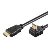KABEL propojovací HDMI M - HDMI M úhlový 90°, 5.0m, dual shielded+ethernet, standard 1.4 HQ