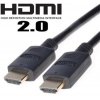 KABEL propojovací HDMI M - HDMI M, 1.0m, dual shielded+ethernet, standard 2.0 HQ, zlacené konektory