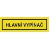 CUPRO Tabulka"HL.VYPÍNAČ"výstr.sam.malá(1,9x6,5)