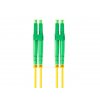 LANBERG optický patch cord SM LC/APC-LC/APC duplex 1m LSZH G657A1 průměr 3mm, barva žlutá