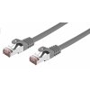 C-TECH Kabel patchcord Cat6, FTP, šedý, 1m