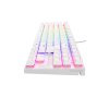 Genesis tichá herní klávesnice THOR 303/TKL/RGB/Outemu Peach Silent/Drátová USB/US layout/Bílá