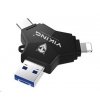 Viking USB Flash disk 3.0 4v1 s koncovkou Lightning/Micro USB/USB/USB-C, 128 GB, černá