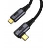Kabel GEN 3x2 USB4™ 40Gbps 8K@60Hz Thunderbolt 3 zahnutý, 0,8m