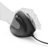 Hama vertikální, ergonomická kabelová myš pro leváky EMC-500L, černá
