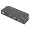 DIGITUS DS-12874 KVM Switch, 2x1 HDMI, HDMI Out, USB, 4Kx2K@60Hz, černá