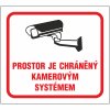 Nálepka "Prostor je chráněný kamerovým systémem" 10x9cm