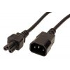 Kabel síťový prodlužovací k notebooku, IEC320 C14 na C5, 2m (trojlístek)