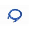 Kabel USB A-B micro 1,8m 3.0, modrý