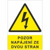 Nálepka "Pozor napájení ze dvou stran" A8