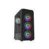 PC skříň Fury SHOBO/Midi Tower/Transpar./Černá