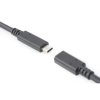 Digitus Prodlužovací kabel USB typu C, typ C samec/ samice , 0,7 m, Gen2, 5A, 10 GB, verze 3.1, CE, bl
