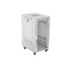 LANBERG Volně stojící skříň 19" 22U/600x800 LCD skleněné dveře šedá
