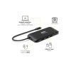 PORT CONNECT Dokovací stanice 8v1 DUAL SCREEN,2xFullHD nebo 1x4K, HDMI, VGA, 3xUSB-A, RJ-45, TF, SD