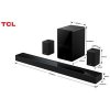 TCL Q85HE SoundBar 7.1.4, výkon 860W, bezdrátový subwoofer, 2x zadní repro, 2x HDMI 2.1, eARC, optika, Bluetooth 5.1,USB