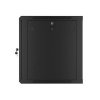 LANBERG RACK CABINET 19” WALL-MOUNT 12U/600X600 FOR SELF-ASSEMBLY WITH METAL DOOR BLACK (FLAT PACK)