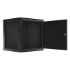LANBERG RACK CABINET 19” WALL-MOUNT 12U/600X600 FOR SELF-ASSEMBLY WITH METAL DOOR BLACK (FLAT PACK)