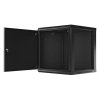 LANBERG RACK CABINET 19” WALL-MOUNT 12U/600X600 FOR SELF-ASSEMBLY WITH METAL DOOR BLACK (FLAT PACK)