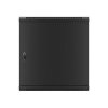 LANBERG RACK CABINET 19” WALL-MOUNT 12U/600X600 FOR SELF-ASSEMBLY WITH METAL DOOR BLACK (FLAT PACK)