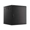 LANBERG RACK CABINET 19” WALL-MOUNT 12U/600X600 FOR SELF-ASSEMBLY WITH METAL DOOR BLACK (FLAT PACK)