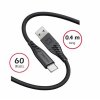 SWISSTEN DATOVÝ KABEL SOFT SILICONE USB / USB-C 0,4 M ČERNÝ