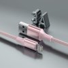 SWISSTEN DATOVÝ KABEL TEXTILE II USB / LIGHTNING 1,5 M RŮŽOVÝ