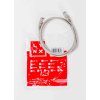 LYNX patch kabel Cat5E, UTP - 0,1m, šedý (prodej po 10 ks)