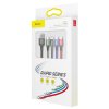 Baseus datový kabel 4v1 microUSB+USB-C+2xLightning 1,2m 3,5A černý