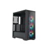 Cooler Master case MasterBox 520 Mesh, ATX, Průhledná bočnice, 3x 120mm ARGB Fan, ARGB Hub, Černá