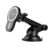 Držák FIXED s bezdrátovým nabíjením MagClick XL s podporou uchycení MagSafe, na sklo nebo palubní desku, 15W, černý