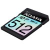 ADATA SDXC karta 512GB Extreme, PCIe Gen3, UHS-I, C10, V30, (R:800/W:700 MB/s)