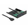 Delock 3.5” USB 3.2 Gen 1 přední panel 1 x USB Type-C + 2 x USB Typu-A + SD a slot Micro SD