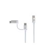 ER POWER Dual Cable USB-C C/L Mfi 200cm white