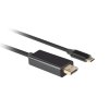 Lanberg USB-C(M)->DisplayPort(M) kabel 1m 4K 60Hz černá