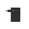 Univerzální USB nabíječka Natec GaN 100W, 3X USB-C, 1X USB-A, Černá