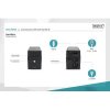 DIGITUS Professional Line-interaktivní UPS, 600VA / 360W 12V / 7Ah x1, 2x CEE 7/7, AVR, RJ-11, LED displej
