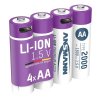 Ansmann Li-ion AA , min 1800mAh, s nabíjecí elektronikou, USB-C