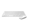 RAPOO set klávesnice a myš 9300M, bezdrátová, Multi-Mode Slim Mouse, Ultra-Slim Keyboard, bílá