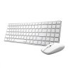 RAPOO set klávesnice a myš 9300M, bezdrátová, Multi-Mode Slim Mouse, Ultra-Slim Keyboard, bílá