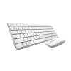 RAPOO set klávesnice a myš 9300M, bezdrátová, Multi-Mode Slim Mouse, Ultra-Slim Keyboard, bílá