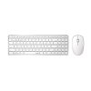 RAPOO set klávesnice a myš 9300M, bezdrátová, Multi-Mode Slim Mouse, Ultra-Slim Keyboard, bílá