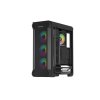 Počítačová skříň Genesis IRID 505 ARGB V2/Midi Tower/Transpar./Černá