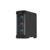 Počítačová skříň Genesis IRID 505 ARGB V2/Midi Tower/Transpar./Černá