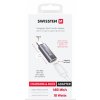 SWISSTEN NABÍJECÍ ADAPTÉR TEXTILE USB-C (samec) / LIGHTNING (samice) STŘÍBRNÝ